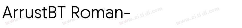 ArrustBT Roman字体转换